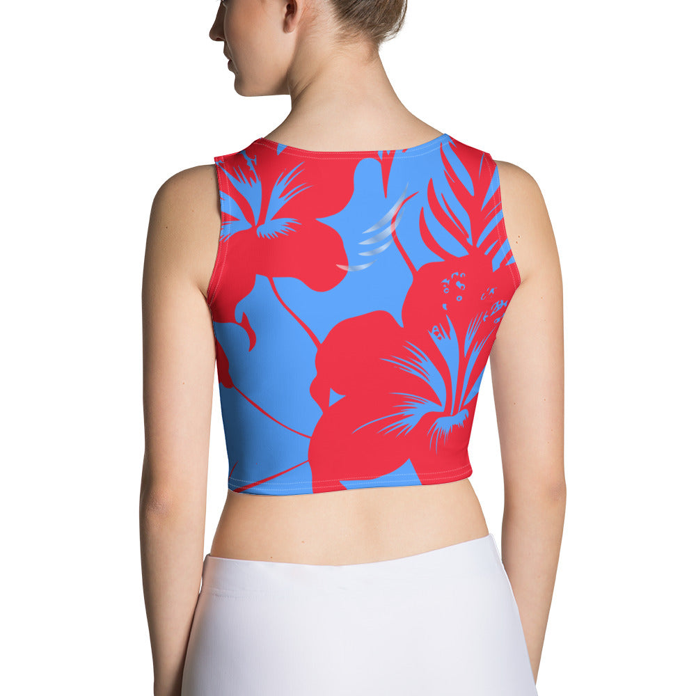 "Intense Blue R" Crop Top
