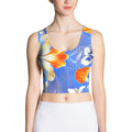 "Orange - Blue Fantasy" Crop Top