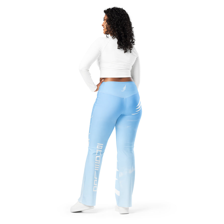 "Sky Blue" Flare leggings