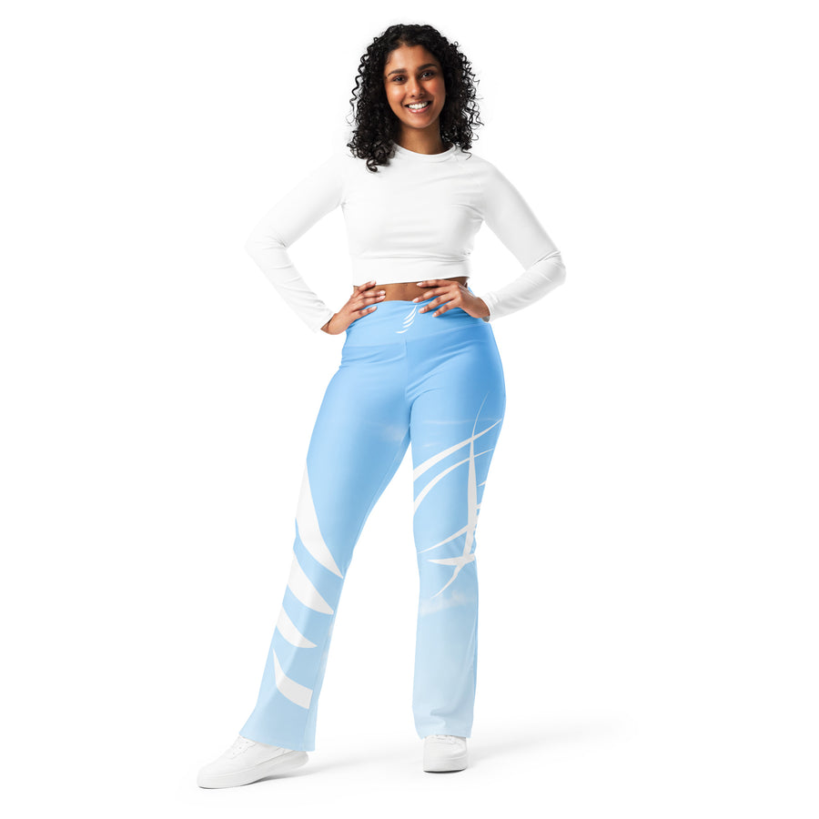 "Sky Blue" Flare leggings