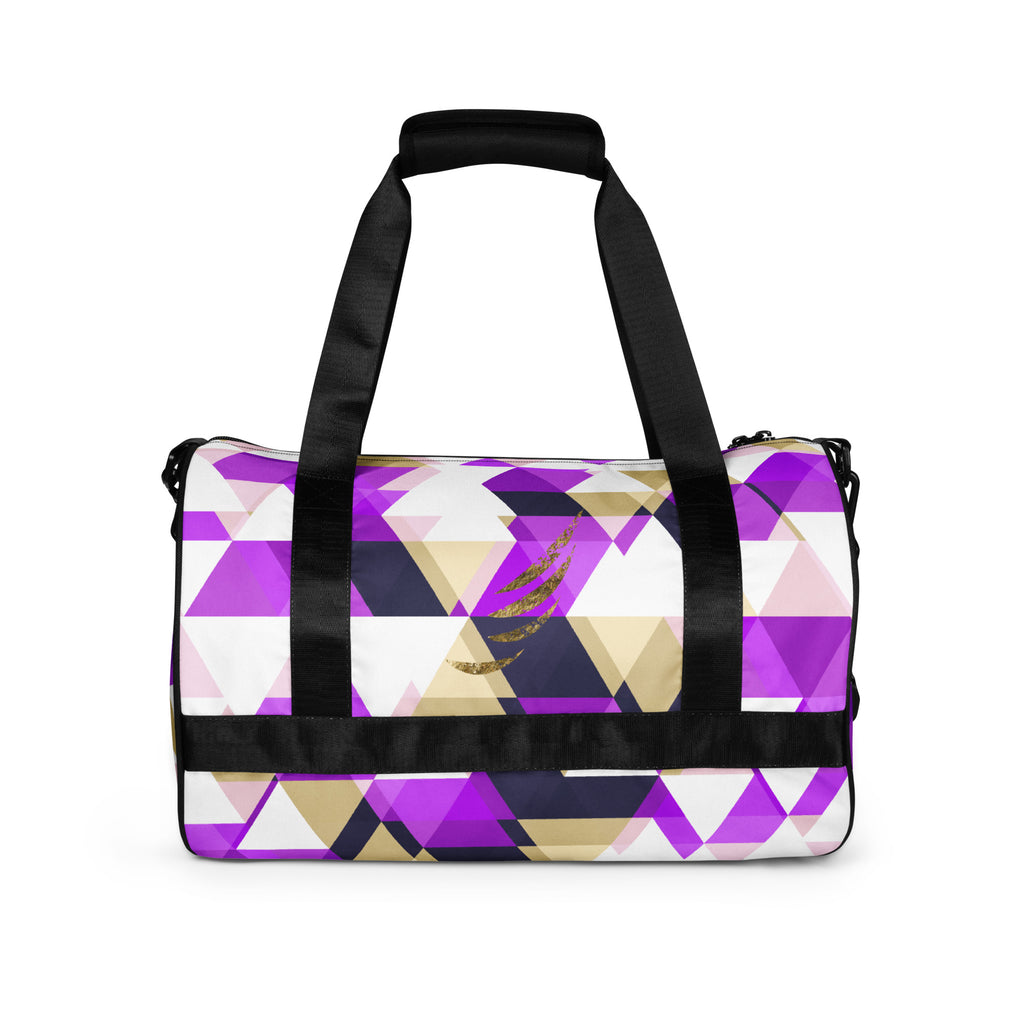 "Check Pattern Purple" Gym bag