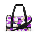 "Check Pattern Purple" Gym bag