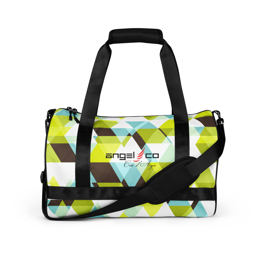 "Check Pattern Green" Gym bag