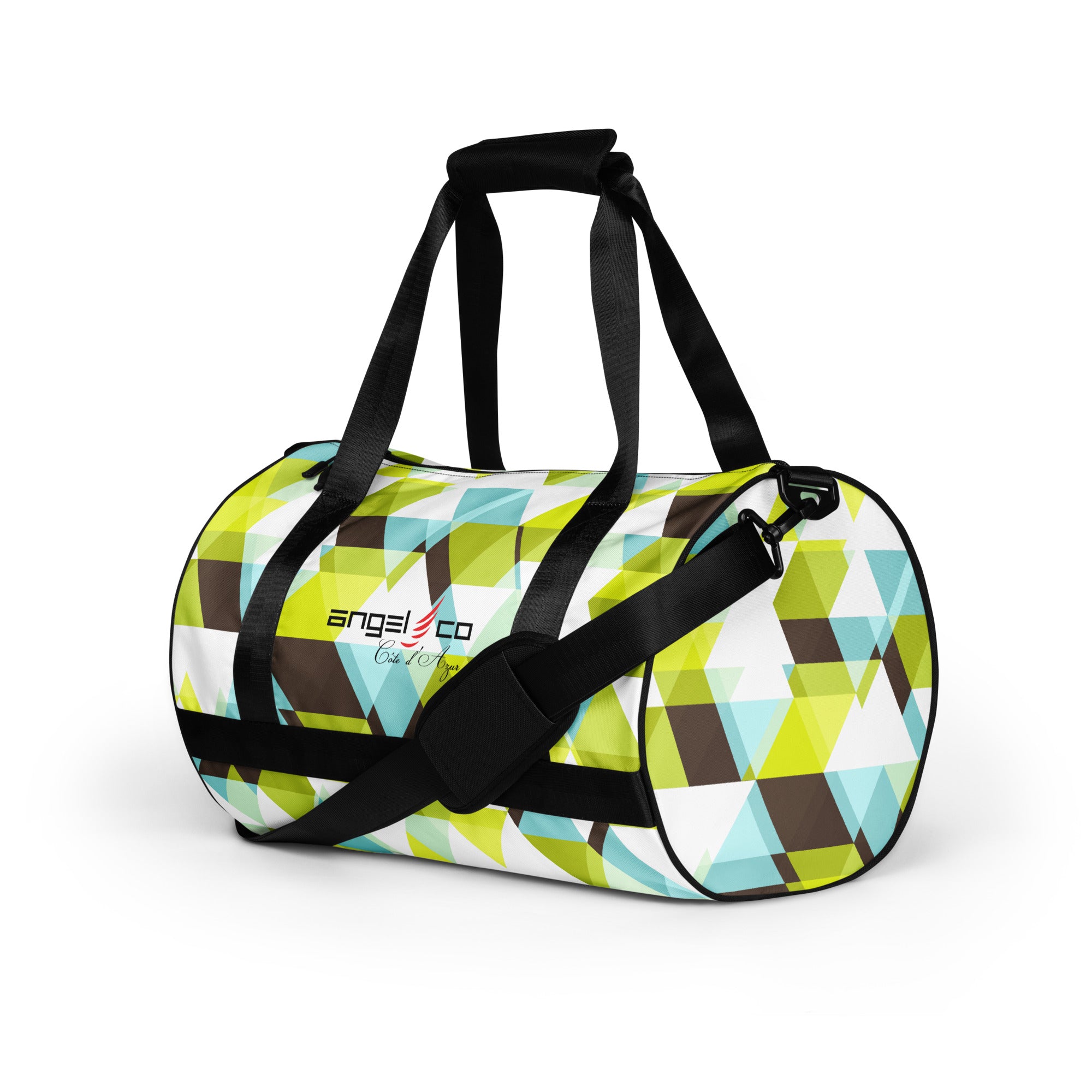"Check Pattern Green" Gym bag