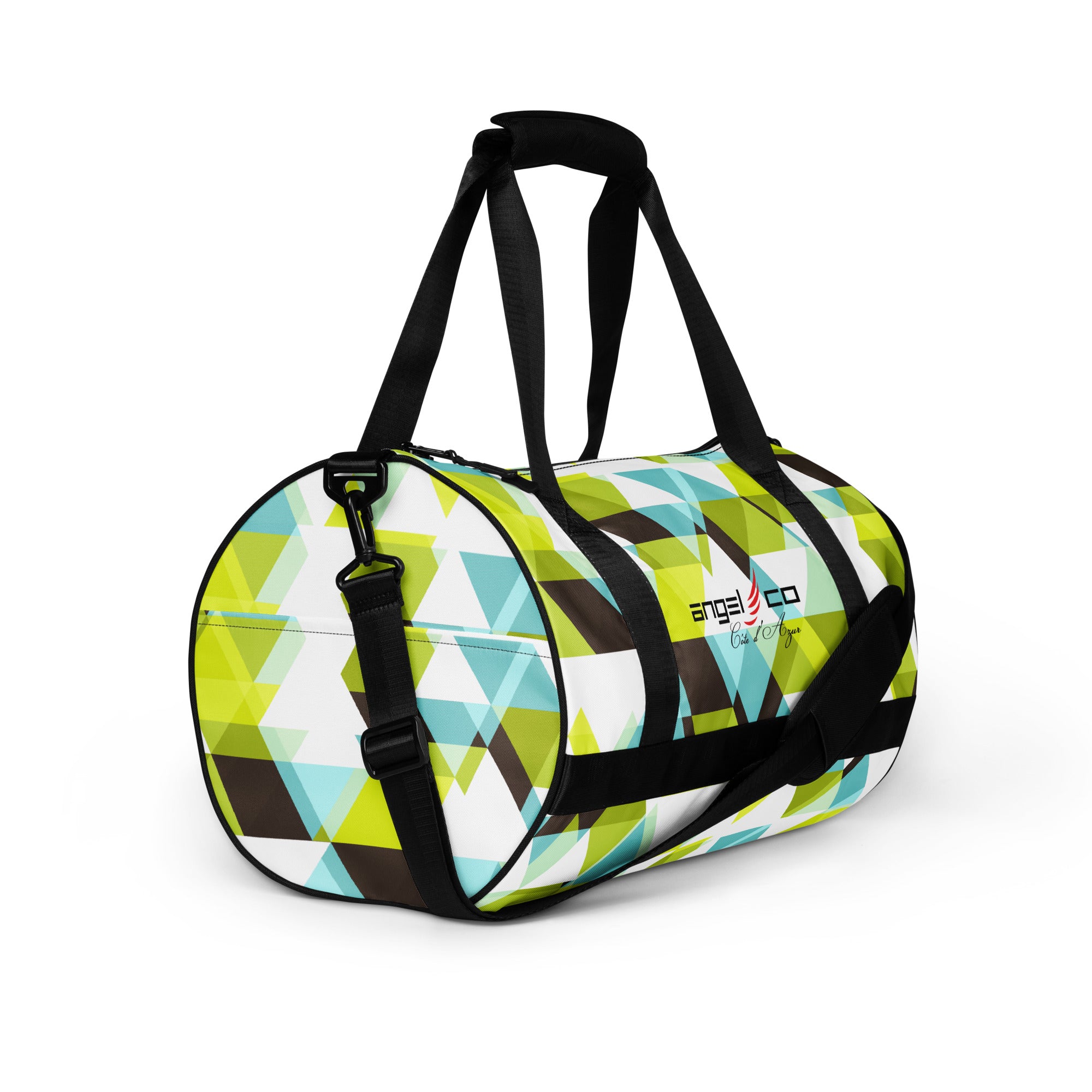 "Check Pattern Green" Gym bag