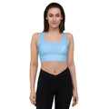 "Ocean Blue" Longline sports bra