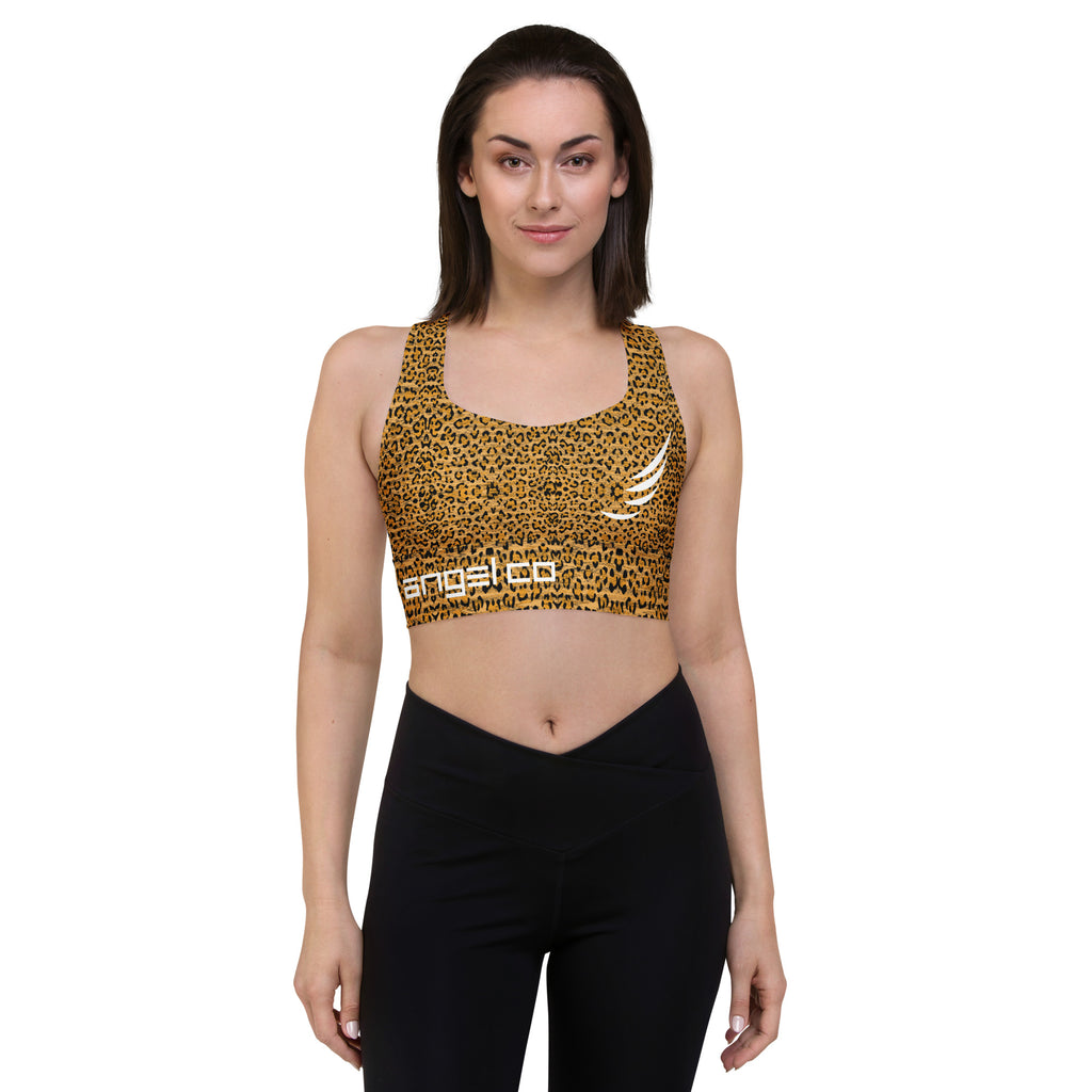 "Leopard" Longline sports bra