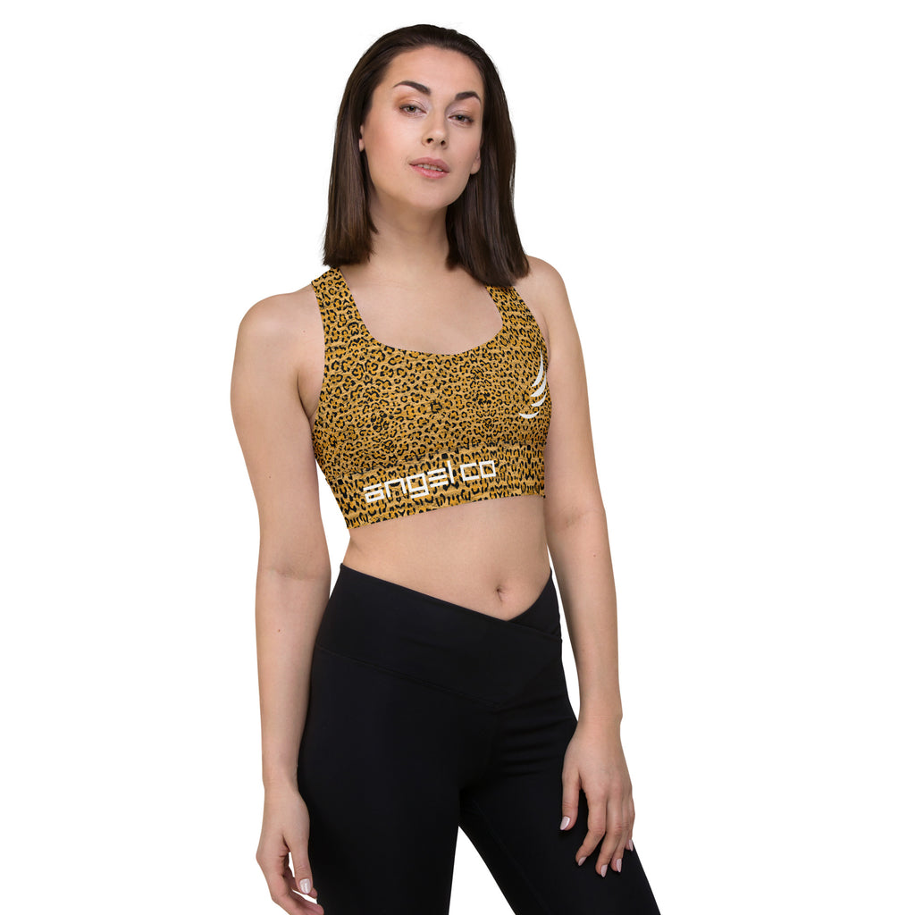 "Leopard" Longline sports bra