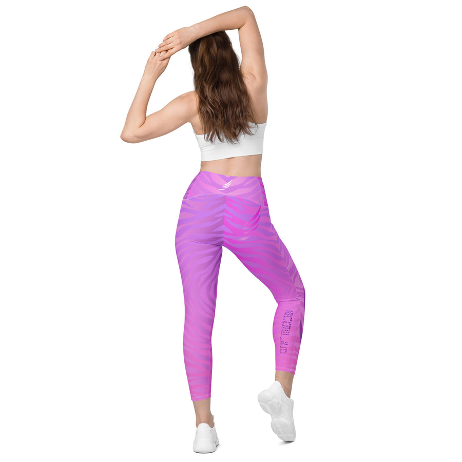 "Pink Zebra" PocketEase leggings