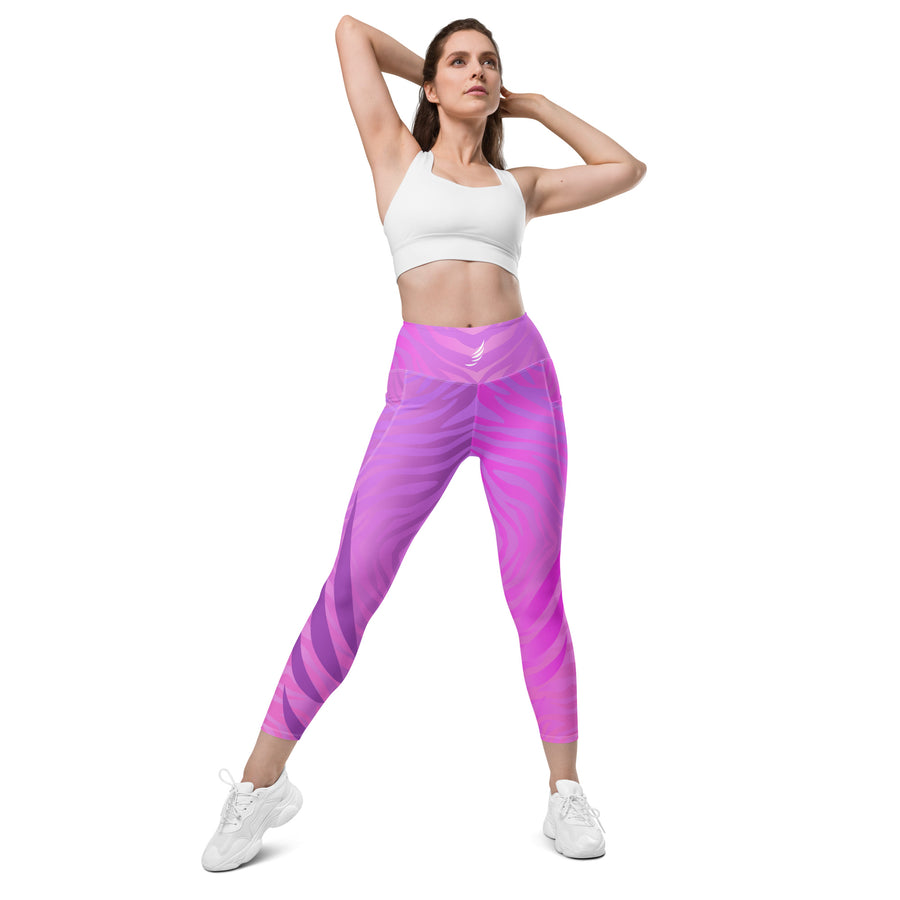 "Pink Zebra" PocketEase leggings