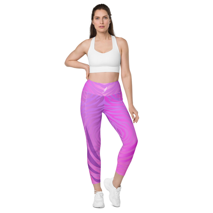 "Pink Zebra" PocketEase leggings