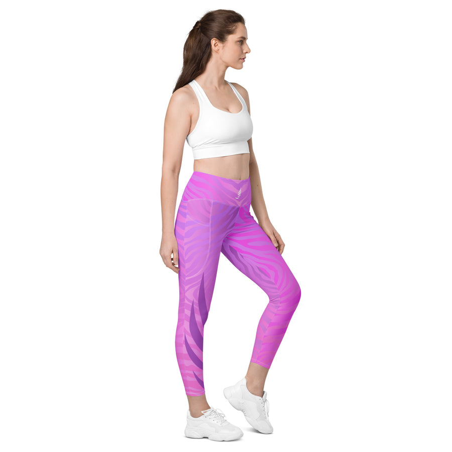 "Pink Zebra" PocketEase leggings