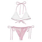 Bikini en corde recyclée « Rose pastel »