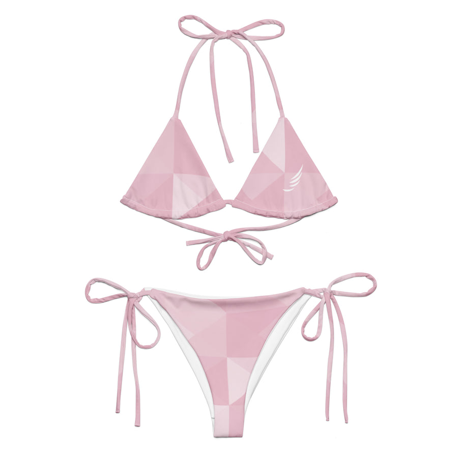 "Pastel Rose" recycled string bikini