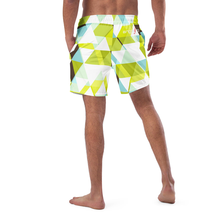 "Check Pattern" swim trunks