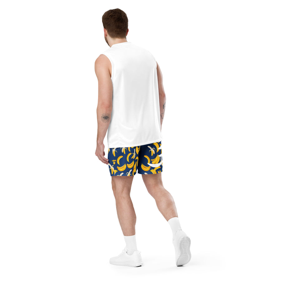 "Banana Fun" mesh shorts