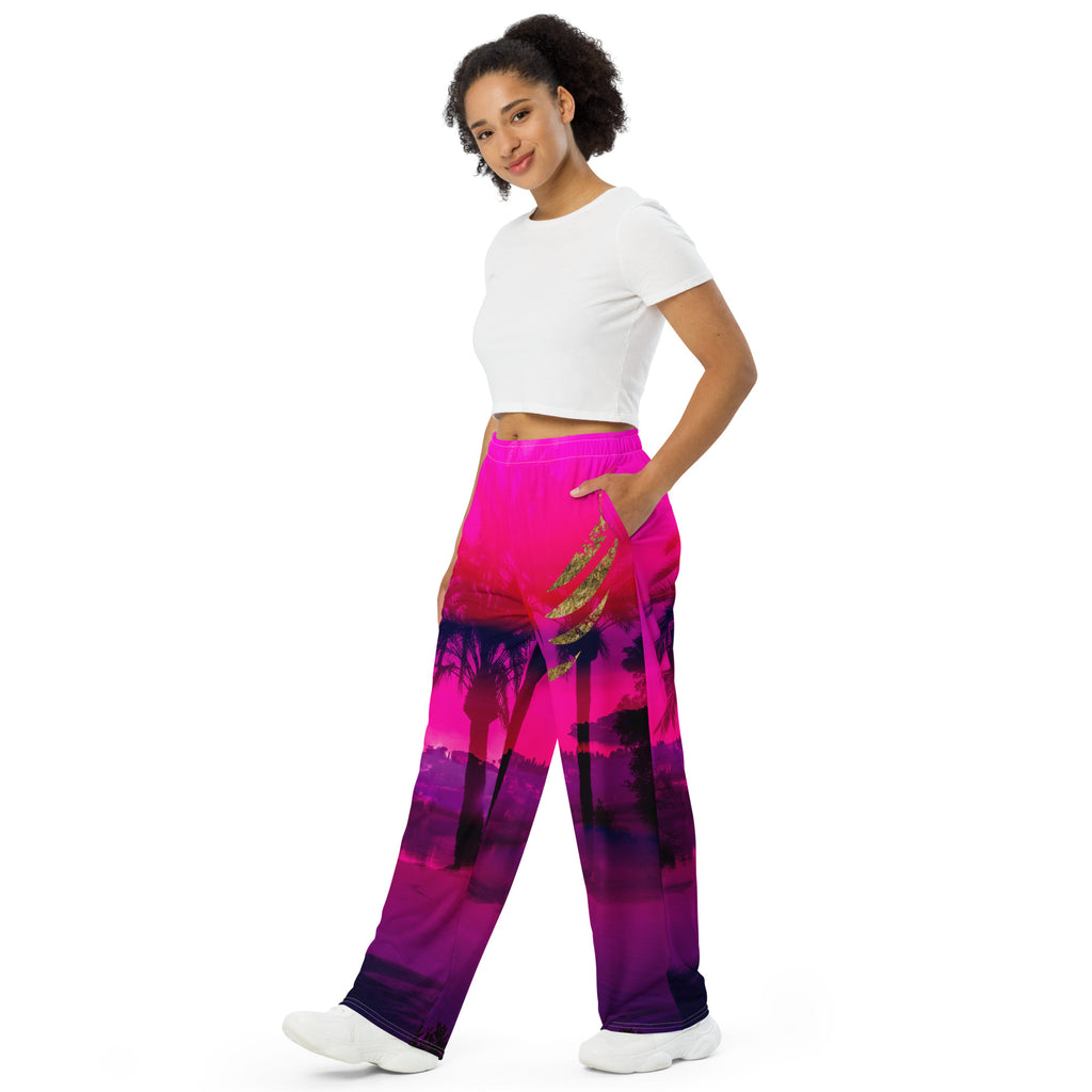 "Longing" wide-leg pants