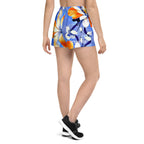 Short de sport recyclé « Orange - Blue Fantasy »