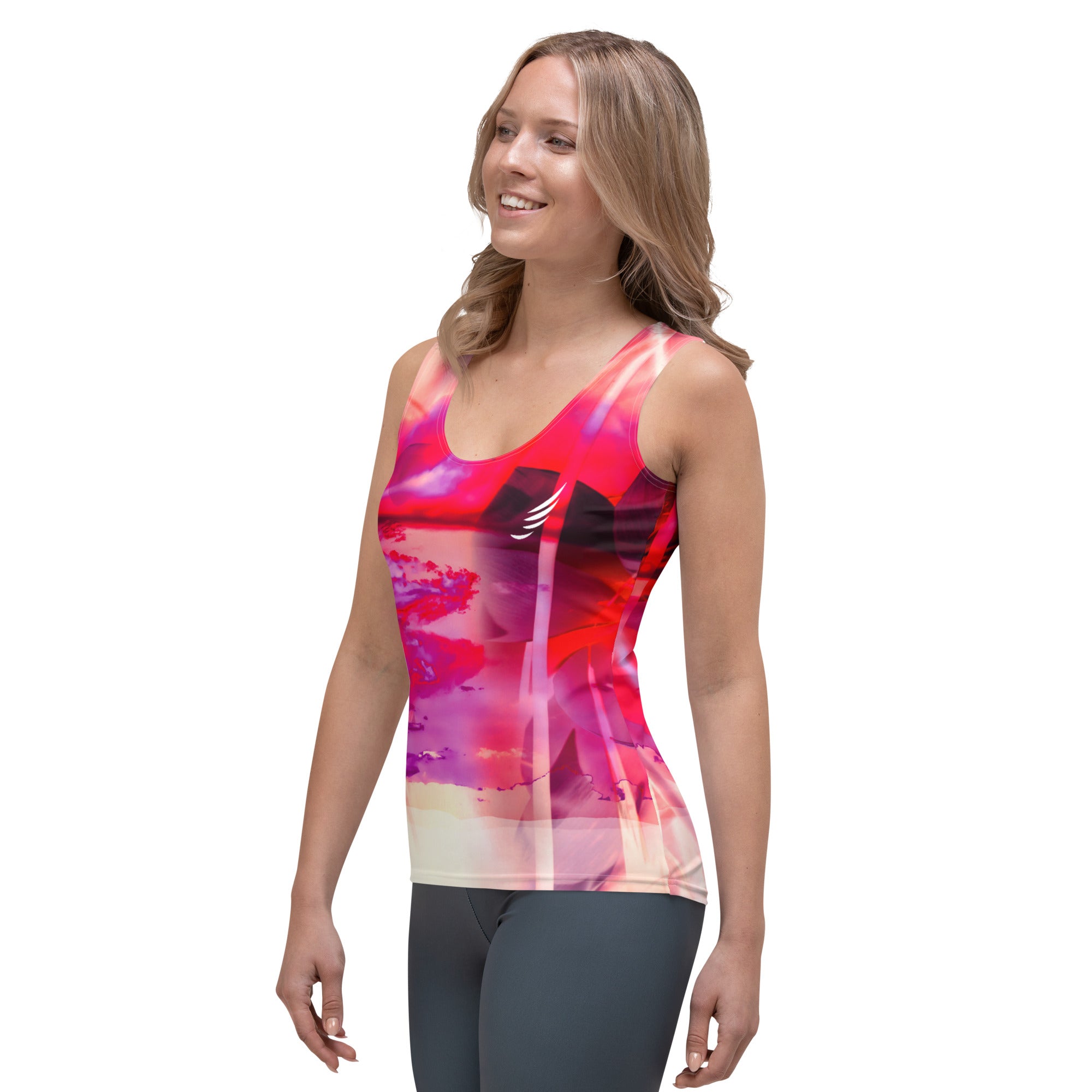"Rose Waterflower" Sublimation Cut & Sew Tank Top