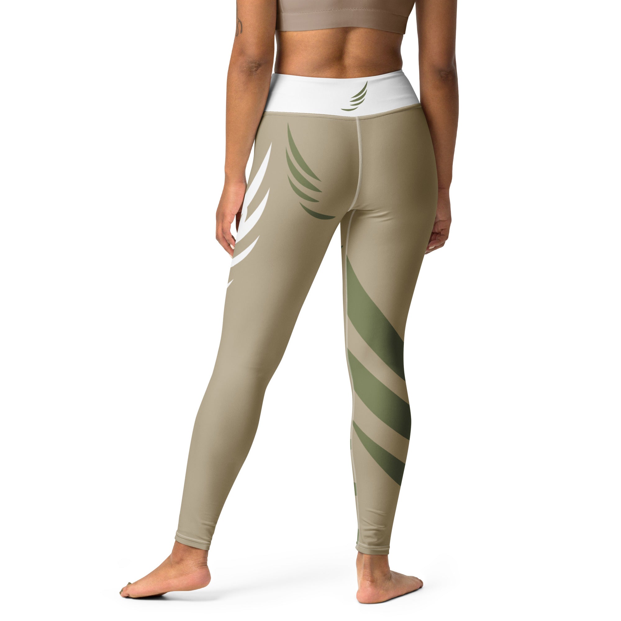 "Beige Green" Leggings