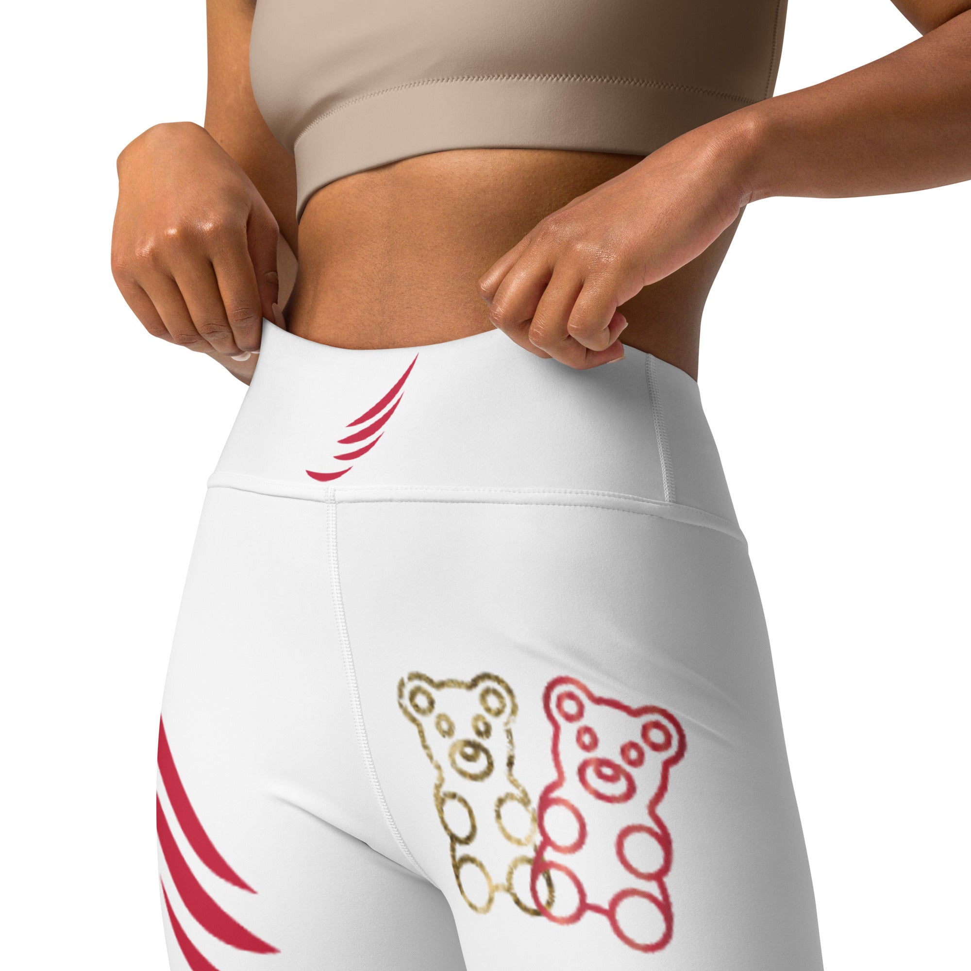 "Gummybear white-gold" Yoga Leggings