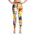 "Mondrian style green"  Yoga Leggings
