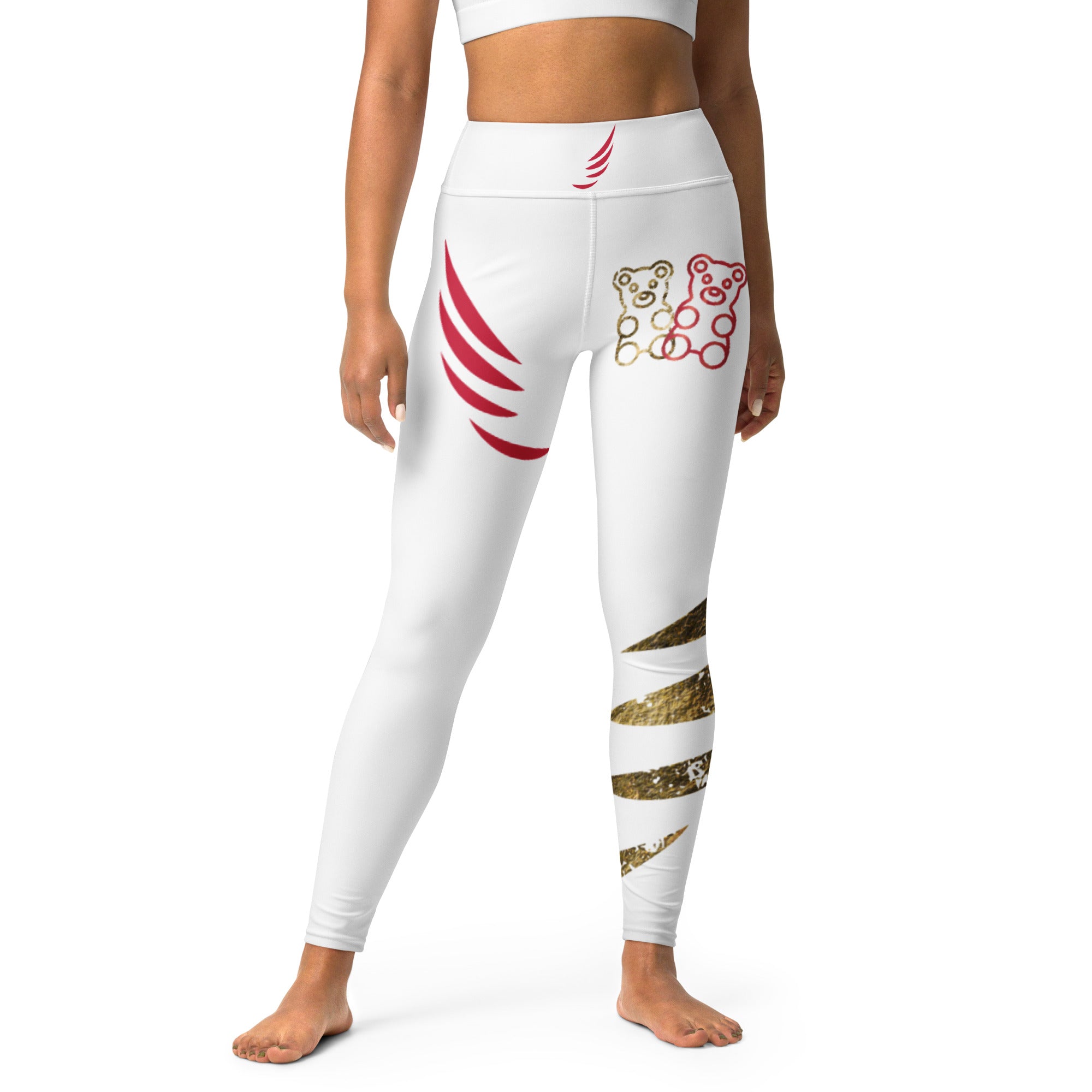 "Gummybear white-gold" Yoga Leggings