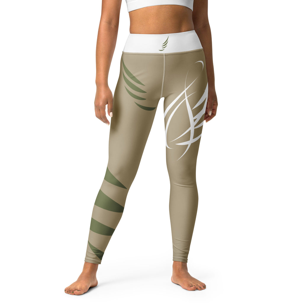 "Beige Green" Leggings