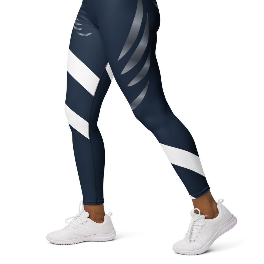 "Navy Blue Wings" Leggings