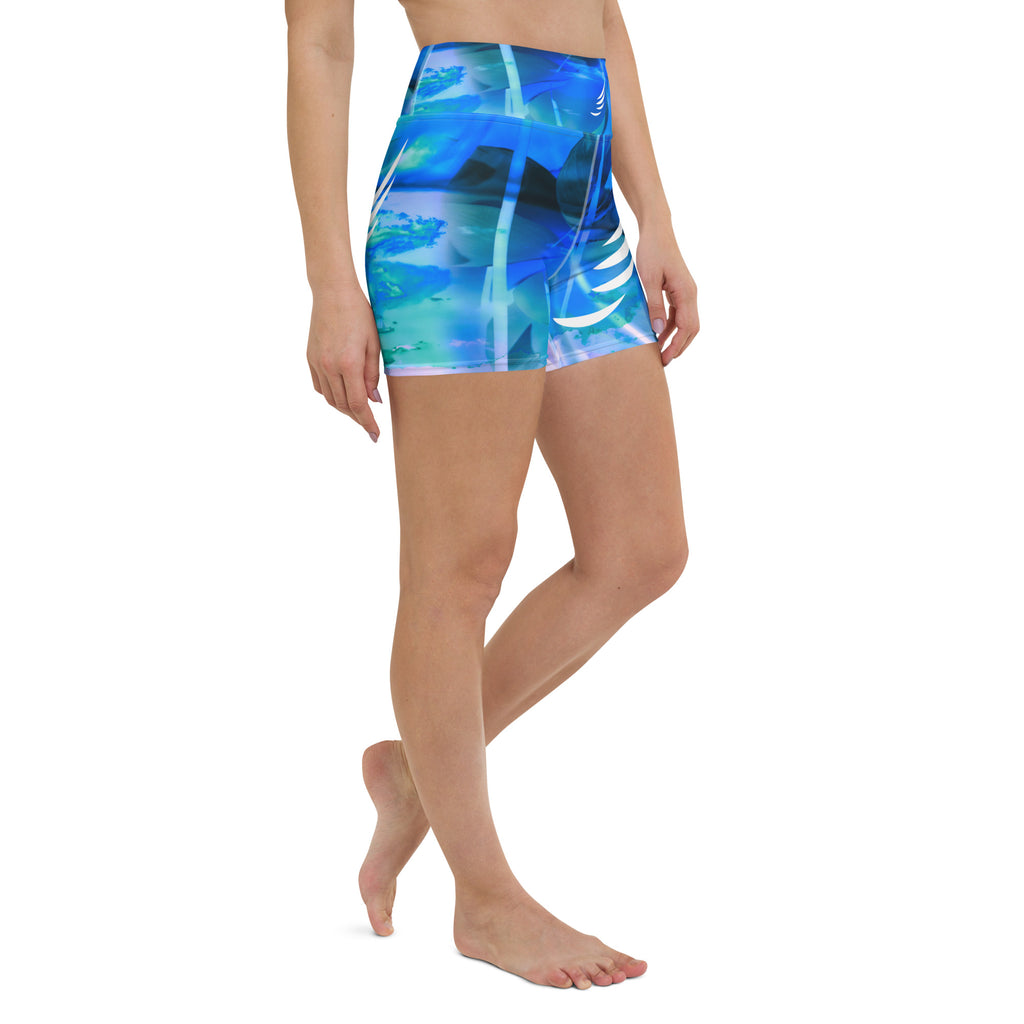 "Blue Waterflower" Shorts