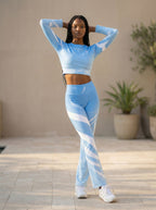 "Sky Blue" Flare leggings