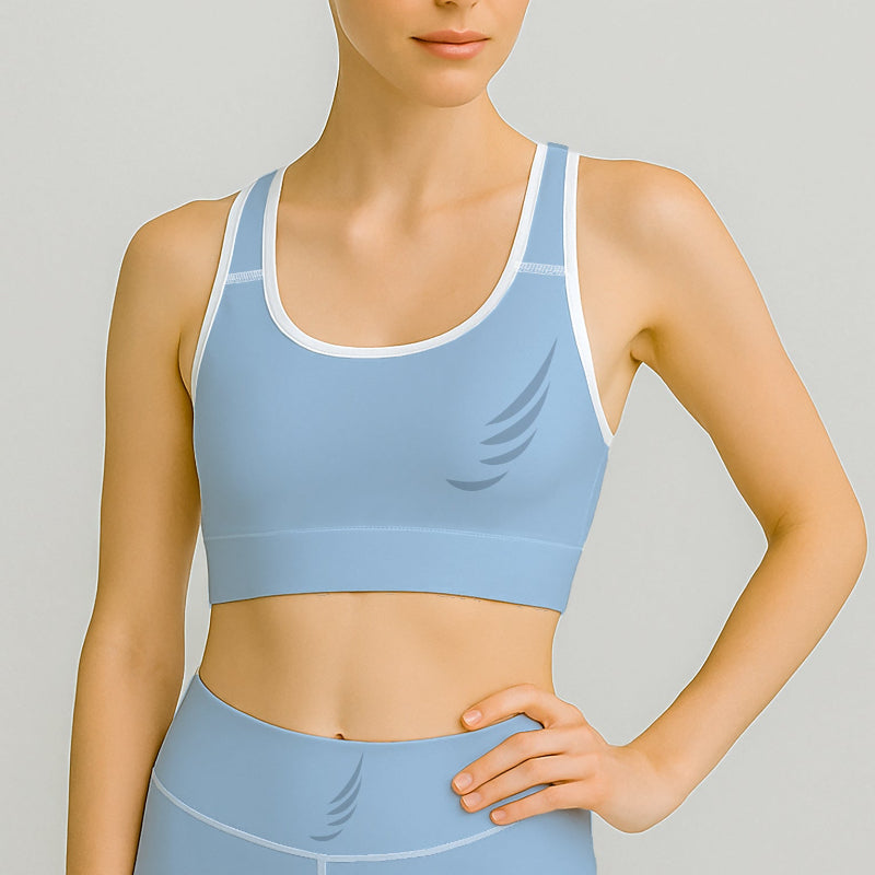 "Summer Blue" UltraComfort Sports bra