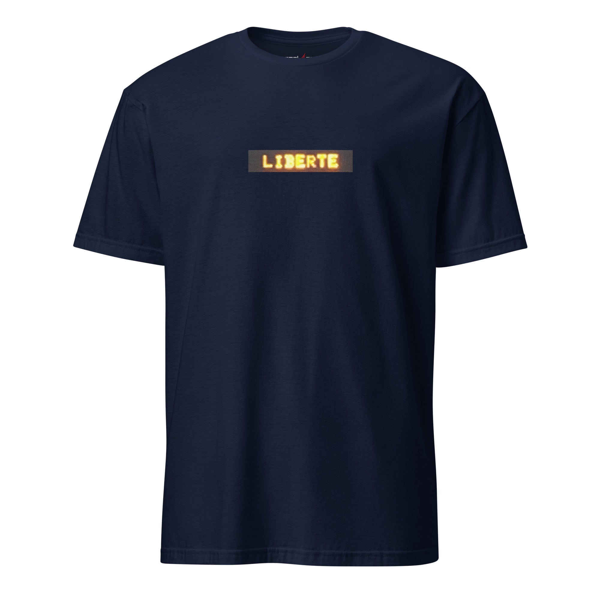 "liberte" Navy Blue T-Shirt