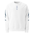 "Navy White" cotton ring-spun eco sweatshirt