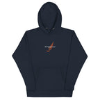 "Three colour way" Premium Cotton Hoodie