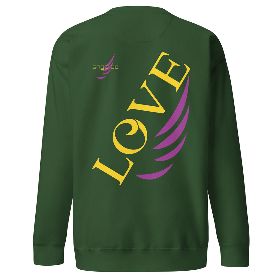 "AngelCo Deep Green"  Premium Sweatshirt