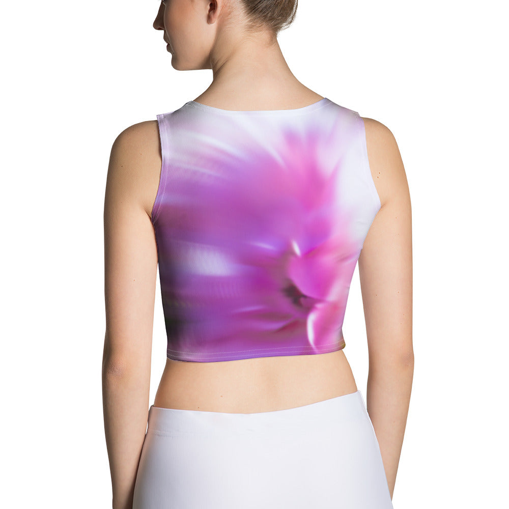 "Birth of a Rose Rainbow" Crop Top