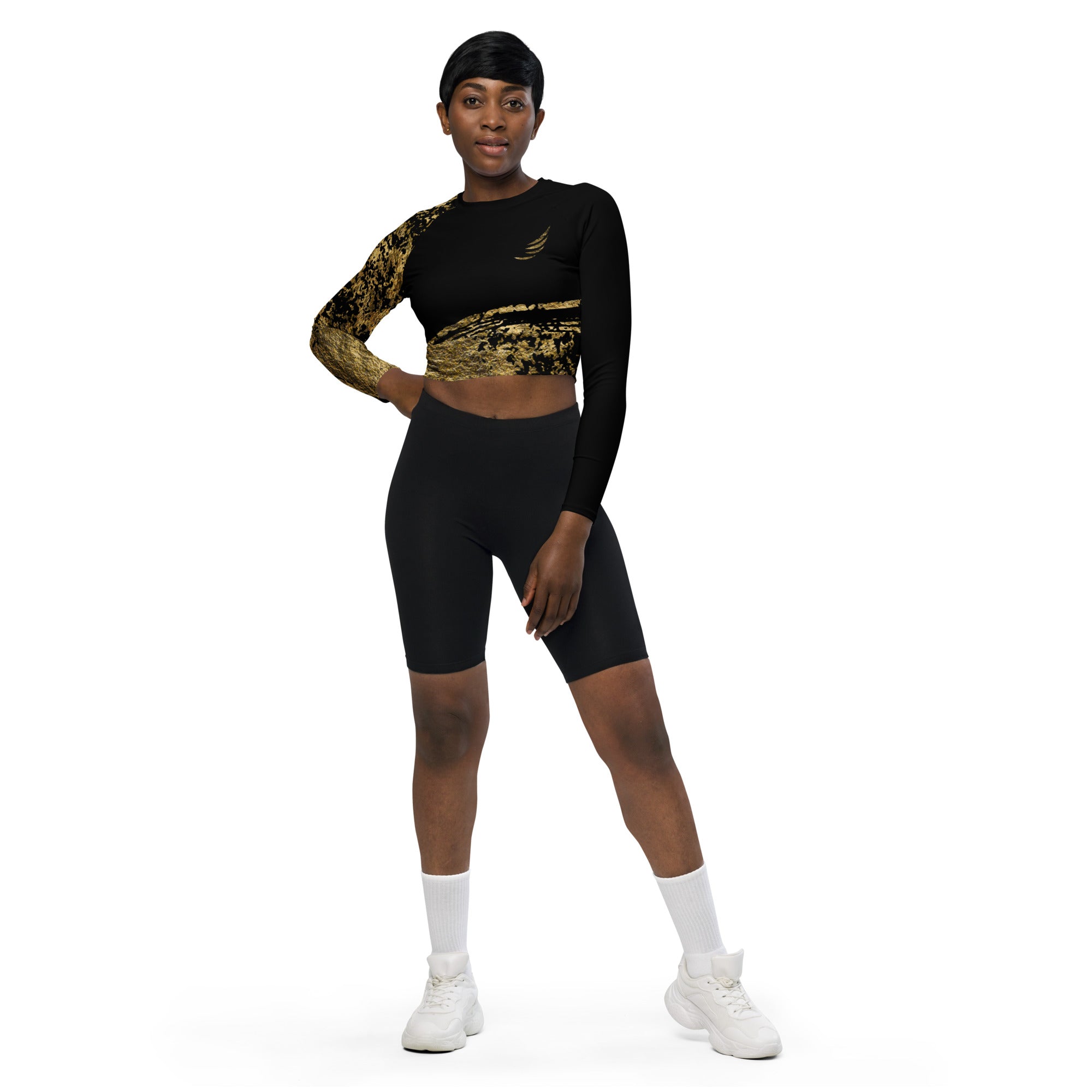 "Gummybear" long-sleeve crop top