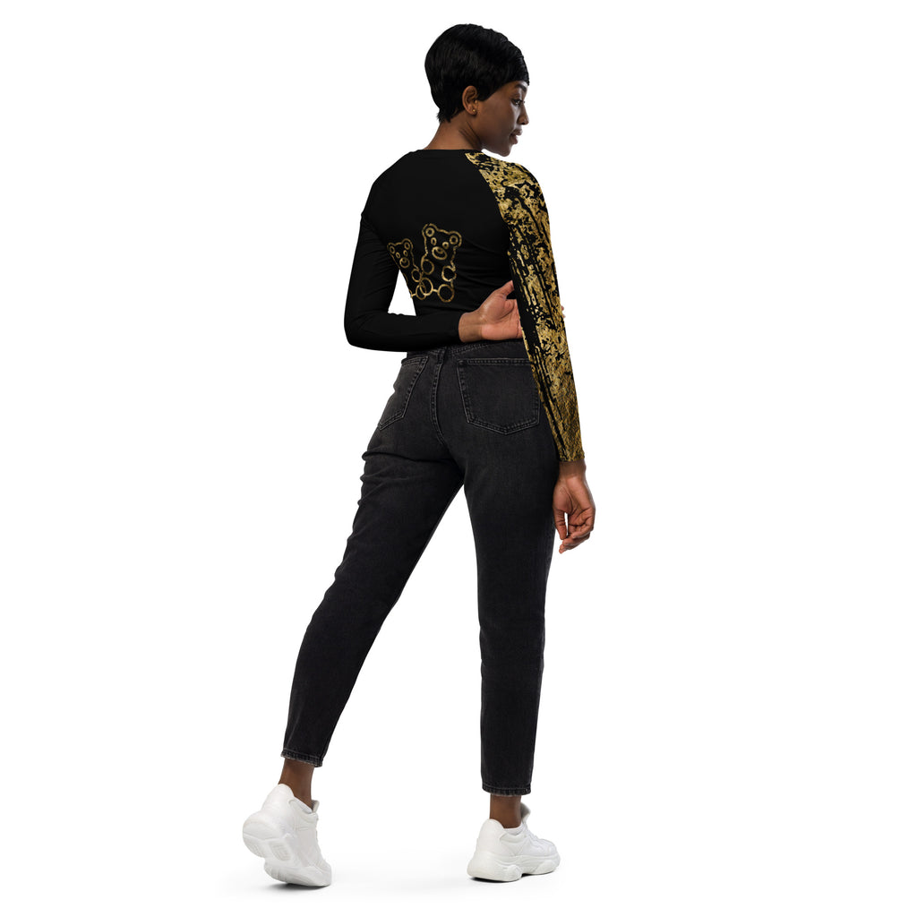 "Gummybear" long-sleeve crop top