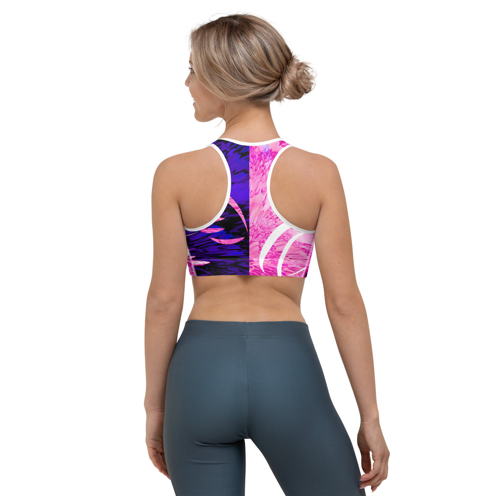 "birth of a rose" Sports bra