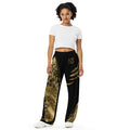 "Gold plated" wide-leg pants