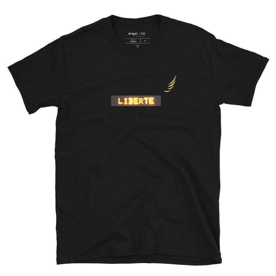 "LIBERTE" short sleeved unisex t-shirt