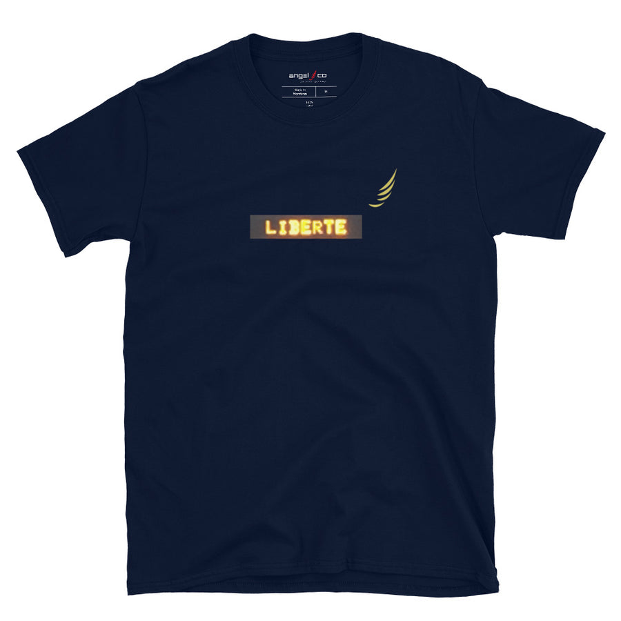 "LIBERTE" short sleeved unisex t-shirt