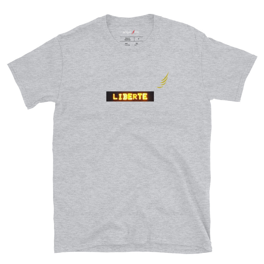 "LIBERTE" short sleeved unisex t-shirt